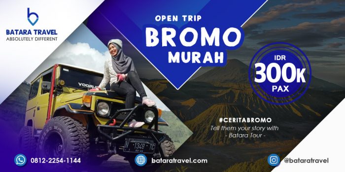 open trip bromo